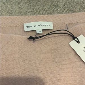 Cashmere off one shoulder pink sweater